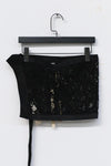 OUDE WAAG lace stitching tube top top OW-23SS-TP01 black